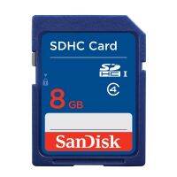 Sandisk การ์ดความจำ Gb Sd 8ตัว Sdhc ปลอดภัยดิจิตอลสีฟ้ามาตรฐาน100% ของแท้ใช้สำหรับรถยนต์และกล้อง