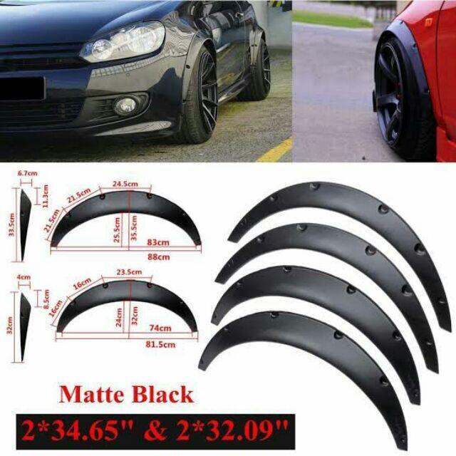 Universal Fender Flare mud guard auto protection Multicab flexible off