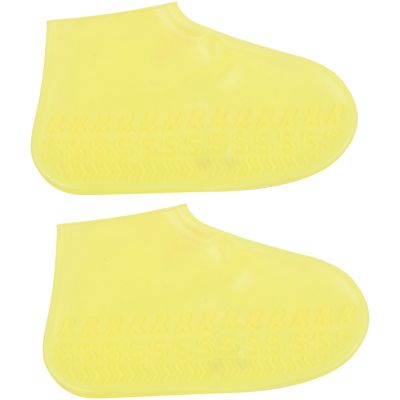 Silicone Overshoes Can Be Reused Waterproof Thick Wear-Resistant Anti-Slip Rubber Stretch Shoe Cover Shoe Boots Protective For Outdoor Men And Women