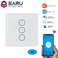 Eu Wifi สมาร์ทหน้าจอโทรศัพท์ Wall ไฟระบบสัมผัส Sakelar Peredup Smart Life Tuya แอปรีโมทคอนโทรลสำหรับ Alexa Google Home