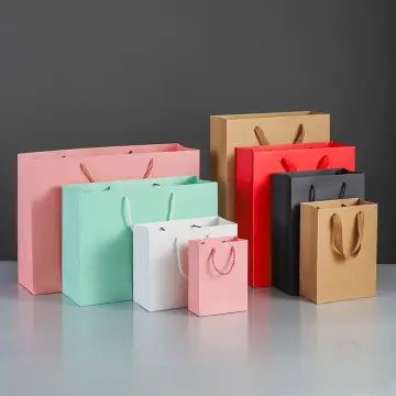 Buy 20pcs 8''x6''x3'' Kraft Paper Bags / Paper Gift Bags / Favor Bags /  Wedding Gift Bags / Colored Paper Bags / Online in India - Etsy