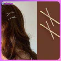 XIHONEY 1pc ง่าย คริสตัล Barrettes คลิปผม X หมวกเจ้าสาว กิ๊บติดผม คลิปด้าน rhinestones