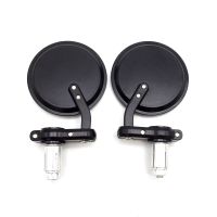 Universal Motorcycle Bar End Mirrors Black Round Motorcycle Rear View Mirror For KTM Duke 390 Yamaha FZ1 FZ6 Z1000 F800R ER6N