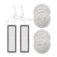 Side Brush Filter and Mop Pad Replacement Accessories for Xiaomi STYTJ06ZHM Mijia Pro Robot Vacuum Cleaner