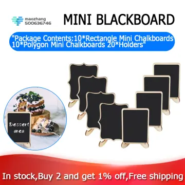 Mini Chalkboard Signs, 20 Pack Framed Small Chalkboard Labels With
