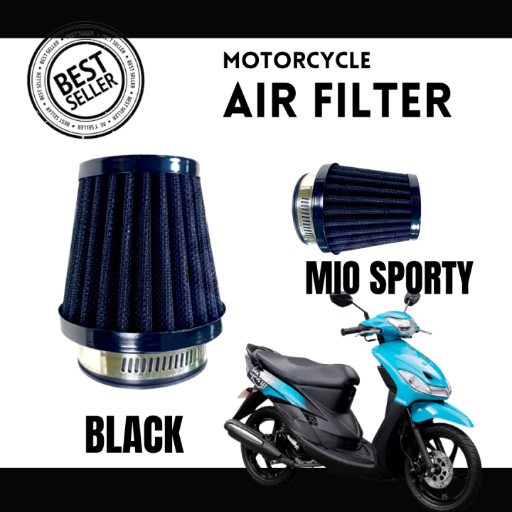 MIO SPORTY AIR FILTER BLACK MOTOR AIR CLEANER EARBUDS MUSHROOMS