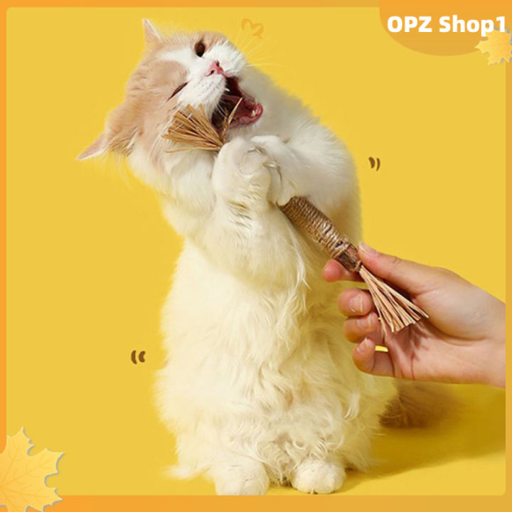 opz-ของเล่นเคี้ยวงอกของฟันแมวแบบโต้ตอบ3ชิ้นของเล่นแมวในร่มของเล่นสำหรับทำความสะอาดฟันดูแลทันตกรรมรักษาแมว