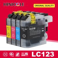 HINICOLE 4สีเข้ากันได้ LC123ตลับหมึกสำหรับ Brother DCP J552DW DCP J752DW MFC J470DW MFC J650DW J172W เครื่องพิมพ์อิงค์เจ็ท