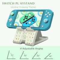 +【； For Nintendo Switch Compact Playstand Adjustable Holder Stand Game Chassis Bracket Base Cradle Support For Nintendo Switch Lite