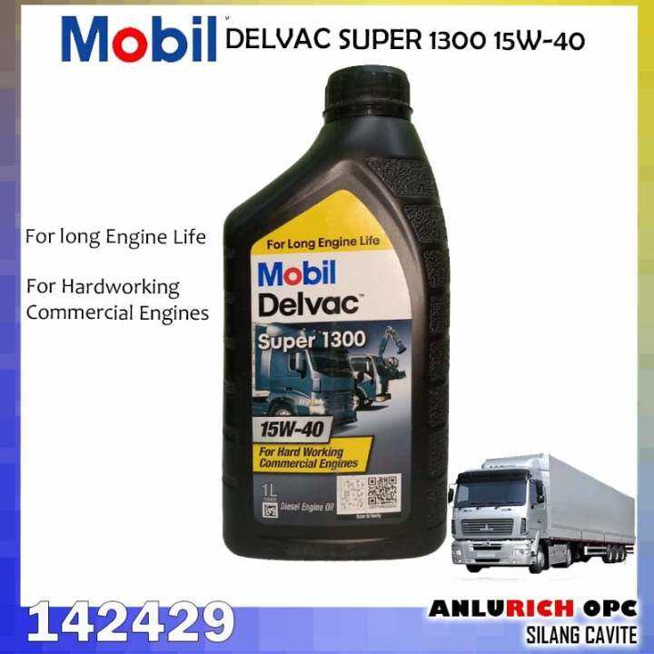 Mobil Delvac Super 1300 15w 40 Diesel Engine Oil 1l Pn 142429 Lazada Ph