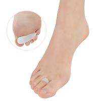 ┋☬ 2Pcs Gel Hammer Toe Straightener and Corrector for Overlapping Curled Curved Crooked Clubbed Claw and Mallet Toe