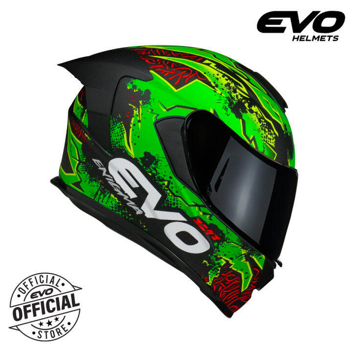 EVO GTPRO Enigma Dual Visor Full Face Helmet with Free Clear Lazada PH