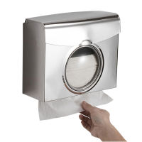 Paper Towel Dispenser Wall Mounted Drilling Paper Holder Dispenser Stainless Steel Waterproof Bathroom Toilet Tissue Dispenser