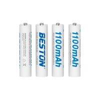 ของแท้!! ถ่านชาร์จ Beston AAA1100 mAh 1.2V Ni-MH จำนวน 4 ก้อน ฟรีกล่องใส่ถ่าน คุณภาพสูง ราคาถูก