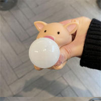 Stress Relief Piggy Toy Novelty Squeeze Toy Antistress Pinch Pinch Fun Cute Decompression Spit Bubble Pig Squeeze Spit Bubble Toy