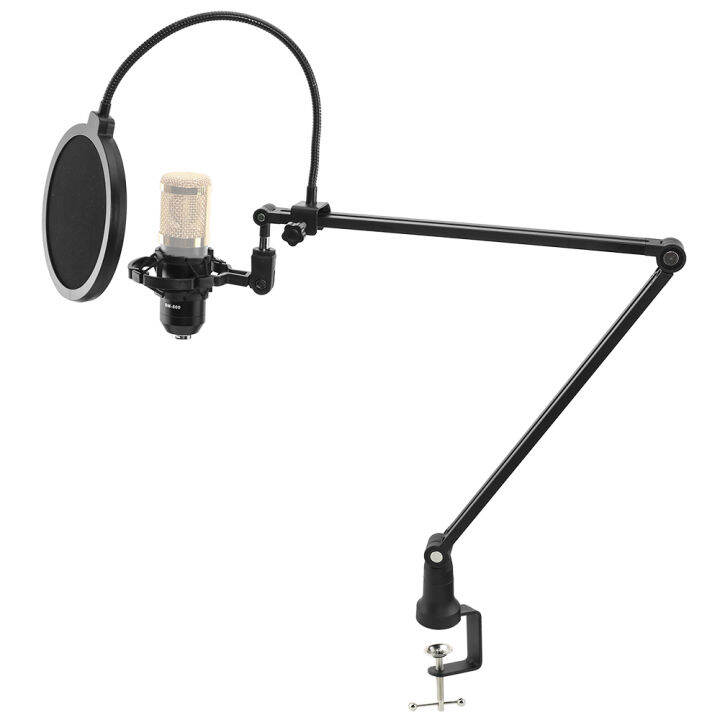 Metal Suspension Microphone Stand Universal Adjustable Boom Arm Holder