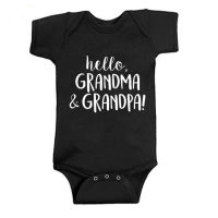 [In stock] ผ้าฝ้าย ins hello gramdma Romper สามเหลี่ยมชิ้นเดียวชุดเด็กชุดคลาน Amazon