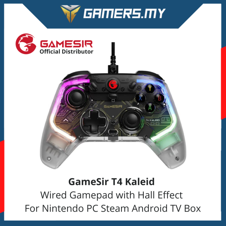 Gamesir T4K Kaleid Wired Gamepad with Hall Sensing for PC Android and ...