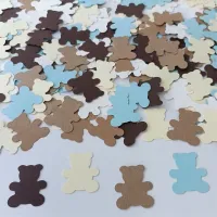 100pcs Teddy Bear Five Colors Confetti Baby Shower Birthday Party Table Decoration Supplies