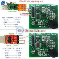 RFID RS232TTL UART Card Reader โมดูล13.56MHz RFID UID IC Card Reader บอร์ด PCB DC 5-18V