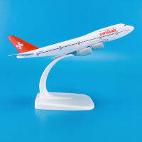 ABaza ขายร้อนสังกะสี Ally วัสดุ1:440 16ซม. เครื่องบินรุ่น Aircrafts Boeing B747-200 Swissair เครื่องบิน ModelM