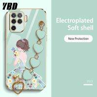 YBD เคสโทรศัพท์ลายรัก สำหรับ OPPO A94 4G 5G F19 Pro + 5G Reno 5Z 5G Reno 5F Reno 5 Lite น่ารักลายเด็กสาวสุดหรูบูติกนิ่มล่าสุดปลอกซิลิโคน