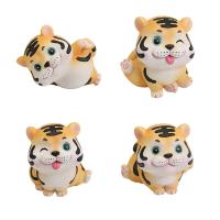 Cute Tiger Ornaments Micro Landscape Miniature Figurine Resin Craft Gift Desktop Garden Decor