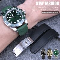 Sus Submariner,เปลี่ยนสายนาฬิกายางขนาด20มม. 21มม. สำหรับท่าจอดเรือ Daytona GMT Oysterflex Master เรือยอชท์สายซิลิโคนปรับแต่งได้ง่าย