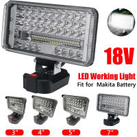 ไฟ LED ทำงานสำหรับแบตเตอรี่ลิเธียม Makita 18V Super Bright IP66กันน้ำปรับ Jobsite Light ไฟ LED ทำงานสำหรับเดินป่า