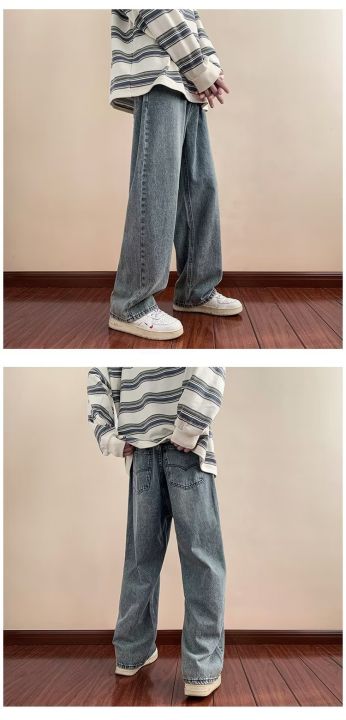 พร้อมส่ง-mno-9-jeans-m536-กางเกงยีนส์ขายาวชาย-กางเกงยีนส์ทรงขากระบอก-กางเกงยีนส์ชาย-ทรงเอวสูง-ยีนส์ผู้ชาย
