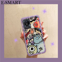 เคสมือถือสำหรับ VIVO Y02T Y02A ฝาหลังการ์ตูนมอนสเตอร์แบบเรียบง่ายที่มีซิลิโคนนุ่มและโปร่งใสคุณสมบัติป้องกันการเคาะสำหรับ VIVO Y02A เคสใส่โทรศัพท์