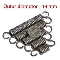 Wire Dia 1.6mm Expansion Extension Tension Spring 65 Mn Steel Extending Springs