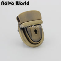 10-30sets 4 colors 34*48mm brush antique tongue shape press lock for suitcase luggage clasp purse accessories