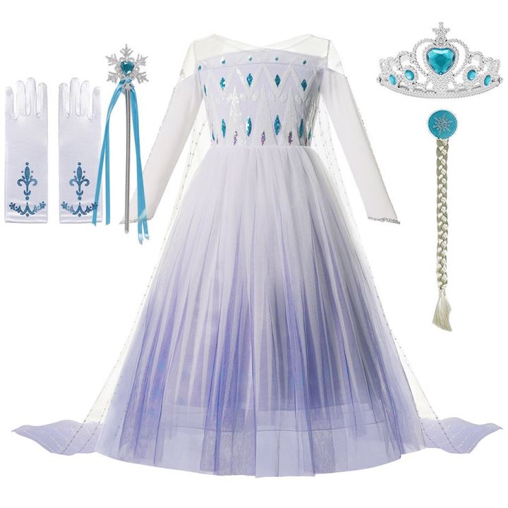 elsa-2-snow-queen-dress-up-สำหรับสาวแหวนสแตนเลสสีโรสโกลด์วิกผมเครื่องแต่งกายเด็กฮาโลวีนคอสเพลย์ฤดูหนาวน้ำแข็ง-elsa-สีขาวชุดเดรสปาร์ตี้