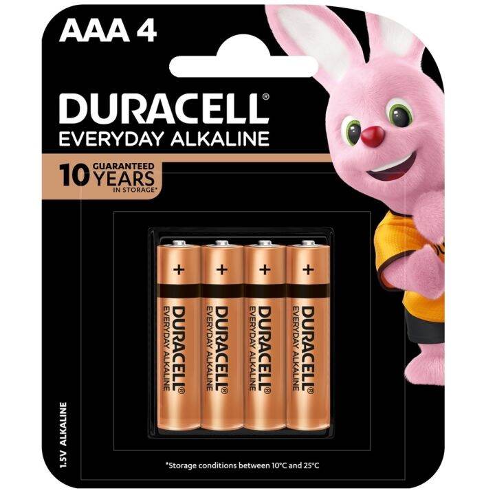 Duracell AAA (4 pc) Battery Everyday Alkaline Batteries Duracell AAA
