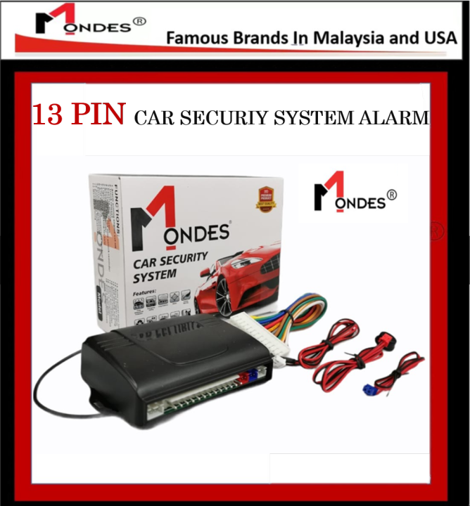 MONDES High Quality Car Security System Alarm (13 Pin) Lazada