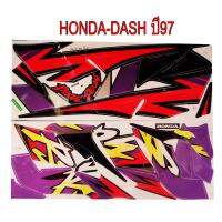 สติ๊กเกอร์ติดรถมอเตอร์ไซด์ สำหรับ HONDA-DASH เก่า ปี97 สีดำ