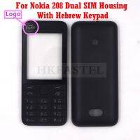 {MOUDU}ใหม่การ์ดเดียว208ปกคลุมสำหรับ Nokia 208โทรศัพท์มือถือ Dual SIM การ์ดที่อยู่อาศัยกรณีภาษาอังกฤษ/รัสเซีย/ฮิบรูปุ่มกด