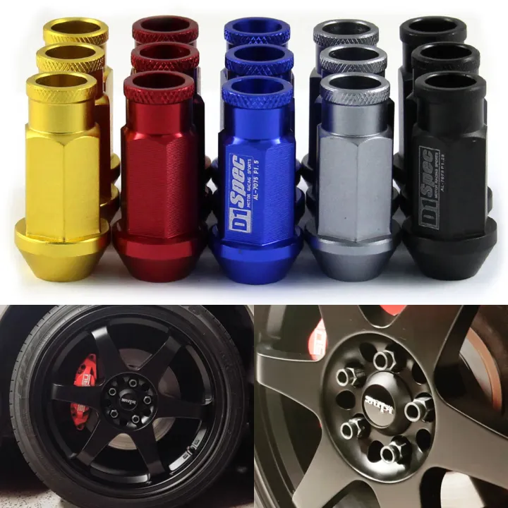 Universal D1 Spec JDM Racing Wheel Lug Nuts 20pcs M12*1.5MM Fit for