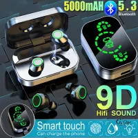 【อัพเกรดใหม่สุดบลูทูธ 5.3】หูฟังบลูทูธ เสียงใสเบสดี กันน้ำ IPX7 หูฟังอินเอียร์ หูฟังสเตอริโอ หูฟัง Earphone Earbud True Wireless Bluetooth 5.3 YD03 ios (หูฟังเบสหนัก หูฟังเล่นเกม หูฟงบลทธไร้สาย หูฟังเกมมิ่งหูฟังไร้สาย หูฟังออกกำลังกาย）