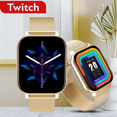 ZZOOI Twitch Smart Watch Full Touch Sport Smart Watch Men Women Wristwatch Fitness Tracker Bluetooth call Smartwatch for IAndroid IOS