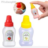 Mini Sauce Bottle Portable Ketcheup Squeeze Bottles Refillable Salad Dressing Container Seasoning Storage Box For Lunch Box