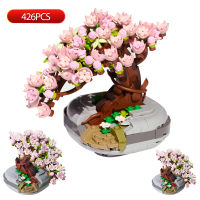 389PCS Mini City Potted Plants Series Model Building Blocks Friends Succulents Home Decoration DIY Bricks Toys for Children Gift