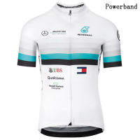 เสื้อกีฬาแขนสั้น ลาย PowerBand เหมาะกับขี่จักรยานเสือภูเขากลางแจ้ง สําหรับผู้ชาย