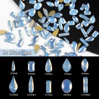 New Color Light Blue Opal Nail art Rhinestone Mixed shapes Flatback Crystal Stones For DIY 3D Nail decoration Accessories