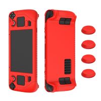 For Steam Deck Game Console Case Soft Silicone Protective Cover Anti-Scratch Shockproof Protector Shell Game