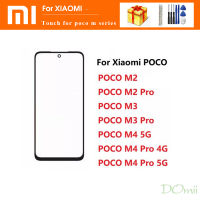 หน้าจอด้านนอกสำหรับ Xiaomi M2 POCO M3 M4 Pro 4G 5G หน้าจอสัมผัสหน้าอะไหล่แก้วแสดงผล LCD ซ่อมฝาครอบ + OCA