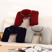 Foldable U-shaped Neck Support Pillow Inflatable Cushion Memory Foam Travel Pillow Neck Super Soft Pillows Air Plane Travel pillows