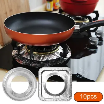 40PCS Gas Stove Protector Cover Disposable Aluminium Stove Burner Liner Gas Stove  Stovetop Cleaning Pad Kitchen Accessories - AliExpress