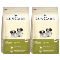 LuvCare อาหารสุนัข สูตรสำหรับ ลูกสุนัขพันธุ์กลาง รสตับ 500g (2 ถุง)